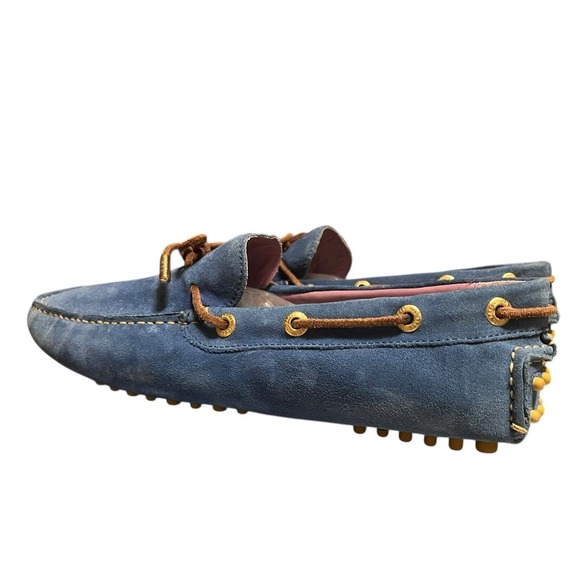 TED BAKER London Mens Blue Driving Moccasin Suede Shoes SUPER CLEAN EU 42 /US 9 - Picture 5 of 16